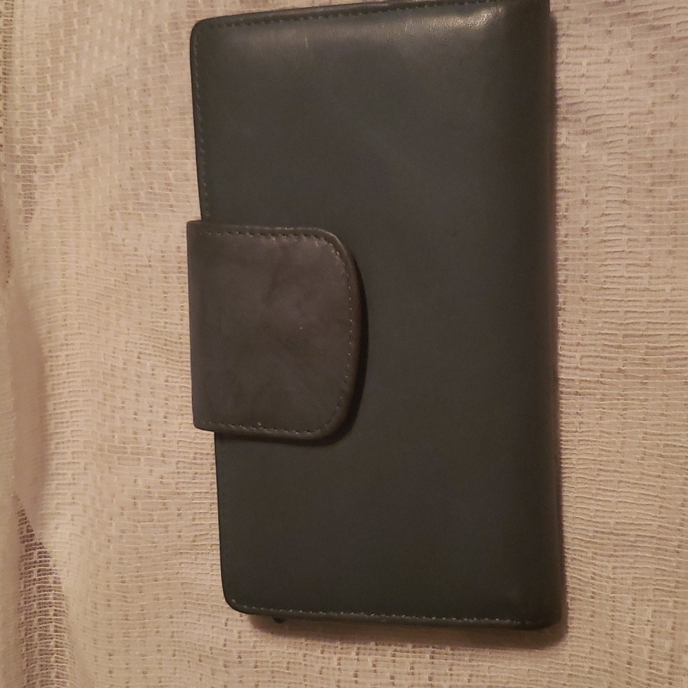 Leather Wallet - Blue